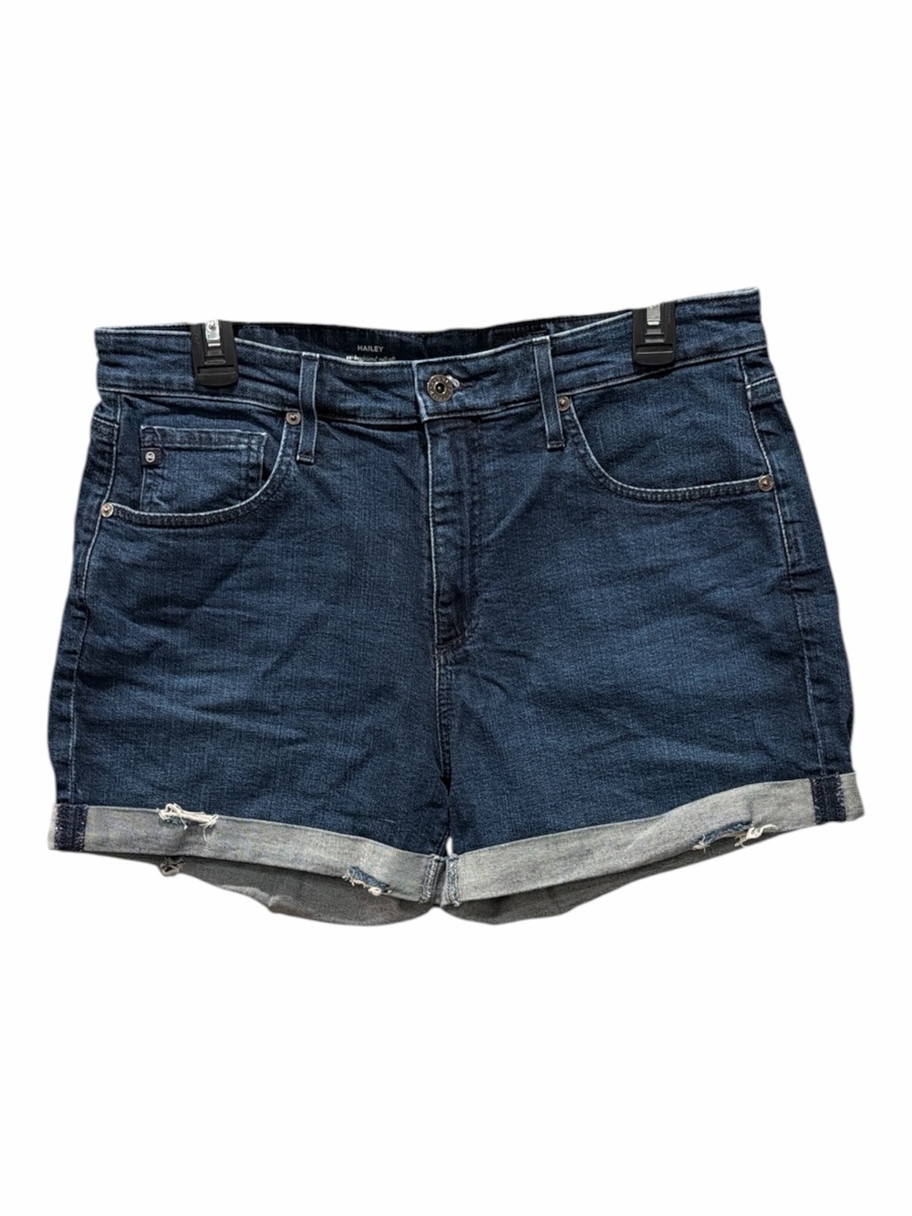 AG Adriano Goldschmied Hailey Ex-Boyfriend Roll Up Shorts Size Approx 31 - Picture 6 of 12